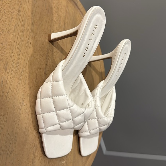 Billini white quilted heels size 9 - Picture 2 of 4